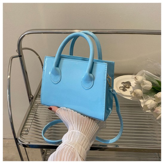 2024 spring and summer new messenger bag candy color handbags small square bag minimalist bag women's casual shoulder bag