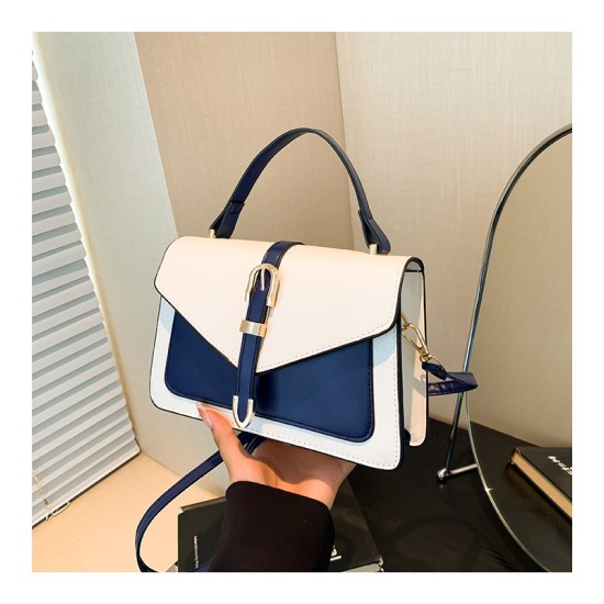 Small fresh color matching bag female 2024 new fashionable shoulder messenger bag sweet small square bag high -end handbag