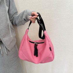 2024 new simple casual shoulder bag fashion versatile trendy nylon cloth bag ins Large capacity crossbody bag