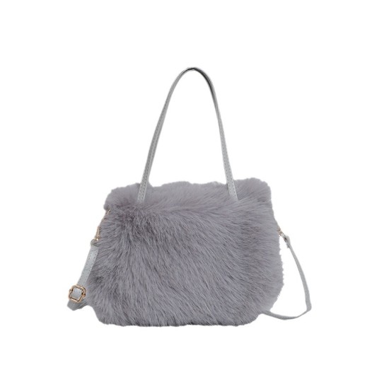 2024 autumn and winter new fluffy handbags, fashionable texture, Mao Mao Xiaobu niche ladies messenger bag