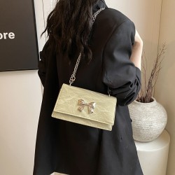 Fashion trend small square bag ins High -value butterfly knot bag