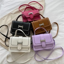 2024 new high -quality handbags, simple retro and exquisite small square bag women's fashion versatile shoulder mesengers