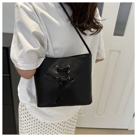 Korean sense niche design large -capacity bag female 2024 summer new fashion, simple shoulder oblique cross -tote bag