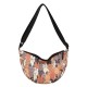 Canvas summer bag female 2024 new cartoon dumpling bag, crow crow small square bag, simple shoulder mesengers