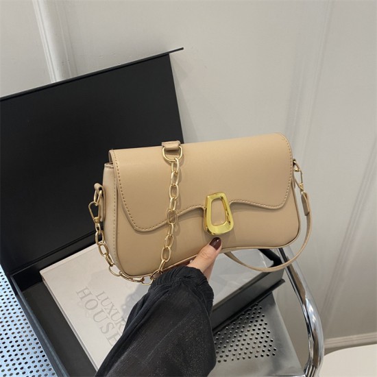 Korean version of temperament fashion versatile underarity bag female 2024 Foreign trade new women's shoulder mesengers bag chain bag