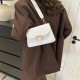 New trendy fashion versatile shoulder bag Simple retro lock crossbody bag Fashion Advanced quality niche square bag