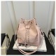 Summer large -capacity chain texture tubing bag female 2024 new fashionable shoulder bag solid color simple shoulder bag