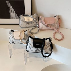 2024 Summer Bag Women's texture this year popular shoulder axillary bags new Chinese national wind chain bag cross -border