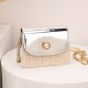 Switching grass editor mini bag female 2024 new trendy fashion woven bag shoulder mesenap -party inspiration