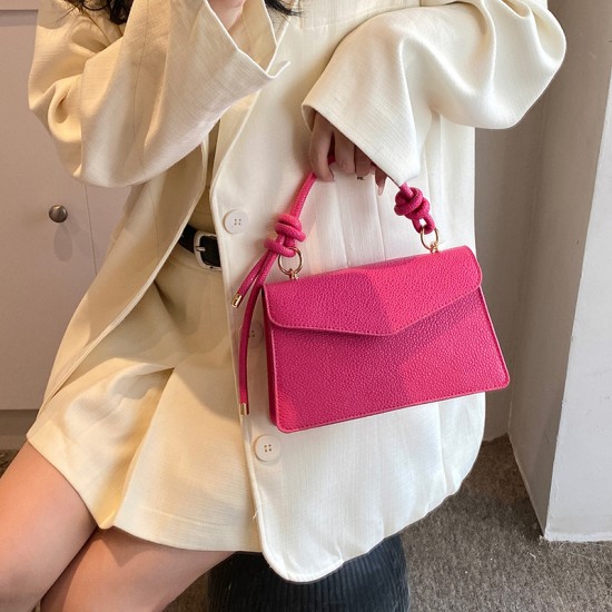 Advanced texture foreign bag handbag 2024 new fashion fashionable shoulder small square bag crossbody bag cross -border