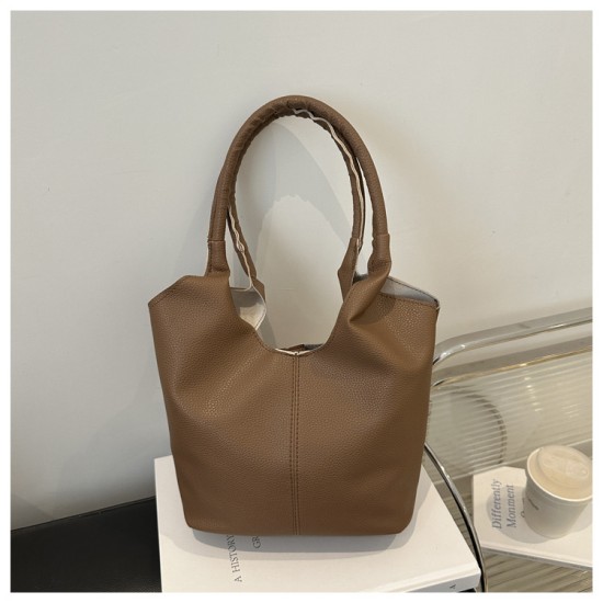 Retro commute Casual Soft Noodle Bag 2024 New Fashion Personal Personal Shoulder Axillary Tot Bag Cross -border Women's Bags