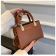 Texture bag female 2024 new fashion versatile INS shoulder bag stone pattern simple foreign qi cross -border handbag