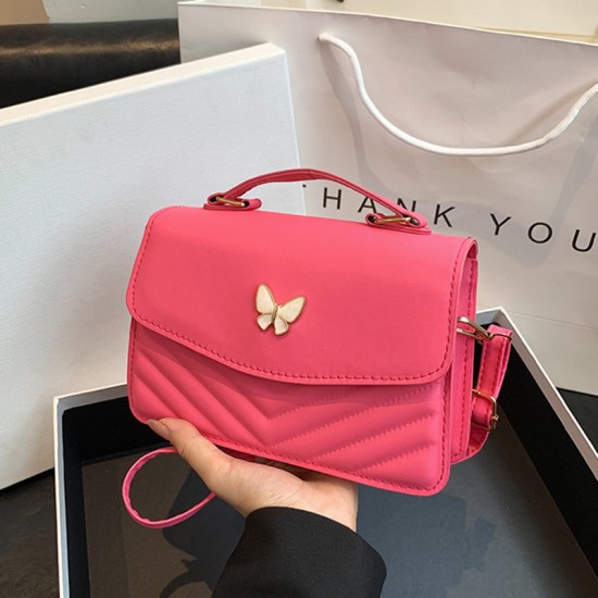 Advanced sensing bag female 2024 new fashion popular solid color versatile handbags bag shoulder mesengers bag small square bag