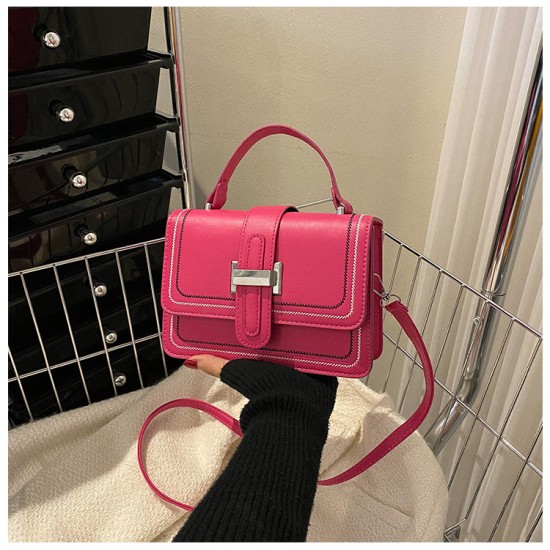 2024 new high -quality handbags, simple retro and exquisite small square bag women's fashion versatile shoulder mesengers