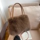 2024 autumn and winter new fluffy handbags, fashionable texture, Mao Mao Xiaobu niche ladies messenger bag