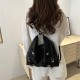 2024 new commute multi -function backpack can shoulder -shoulder large capacity, texture, foreign gas pure color tote bag