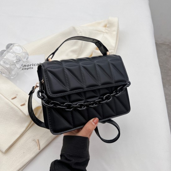 2024 new fashion trend retro handbags, small square bag chain bag, shoulder mesengers, cross -border women's bag