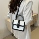 2024 spring and summer new Korean version of the handbag women's retro fashionable shoulder small square meter qi feeling contrasting meseper