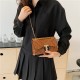 Fashion temperament versatile oblique cross -shoulder bag 2024 summer new niche square bag texture commute solid color women's bag