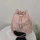 Summer texture, foreign gas, large capacity, backpack female 2024 new popular shoulder bag solid color multi -use mesengers