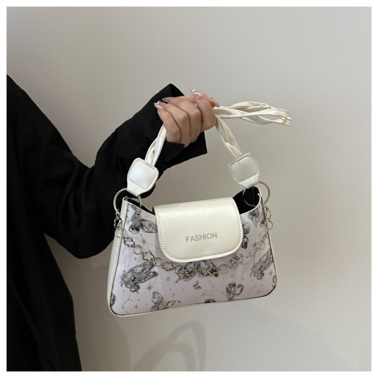 Chinese -style national wind axillary bag female 2024 new summer work commute shoulder bag fashion mesengers bag small bag