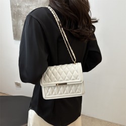 Niche design diamond chain bag female 2024 autumn new high -end sensing bag female shoulder messenger small square bag