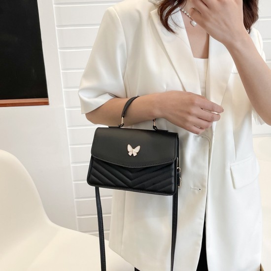 Advanced sensing bag female 2024 new fashion popular solid color versatile handbags bag shoulder mesengers bag small square bag