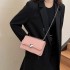 2024 Summer new fashion ladies shoulder bag design feel versatile chain bar crossbody bag casual love small square bag