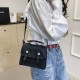 2024 Spring and Summer New Fashion Western Shoulder Bags Large -capacity Trends, Simple texture, temperament meseper small square bag