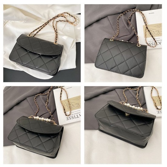 Bag female 2022 new fashion solid color messenger bag covered Japanese and Korean style handbags shoulder bag casual square bag