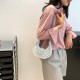 Daily casual shoulder bag crescent bag shoulder bag female casual underarm bag female Korean version retro old flower casual shoulder bag