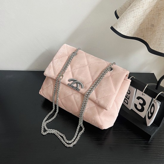 Niche fashion rhombus bag female 2024 summer new chain underarm shoulder shoulder shoulder this year popular messenger small bag