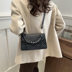 Fashionable hand -made small square bag cross -border goods Source European and American retro shoulder bag niche design PU lady messenger bag