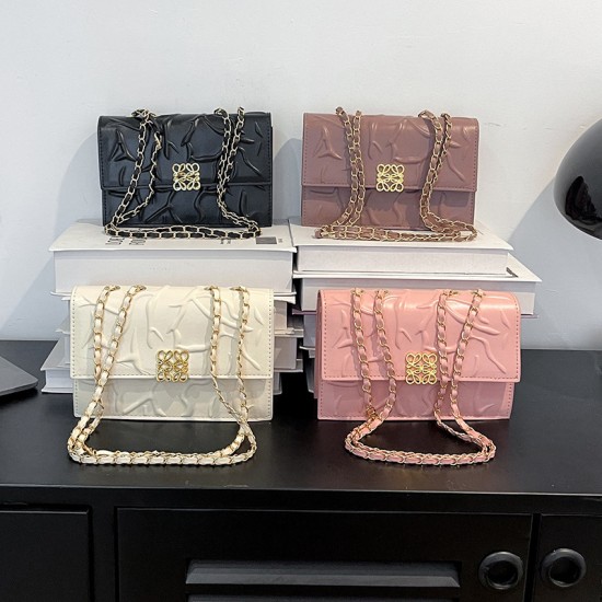 Simple casual shoulder shoulder small bag female 2024 new high -end quality chain female bag trendy fashion crossbody bag