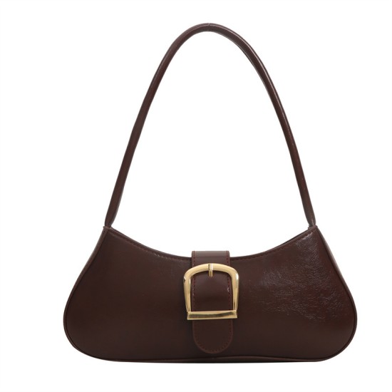 Advanced retro armpit bag female 2024 new trendy fashion, simple shoulder bag daily versatile commuting square bag