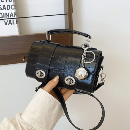 Simple bag female 2024 Autumn new fashion handbags small square bag casual ocean temperament shoulder mesengers bag