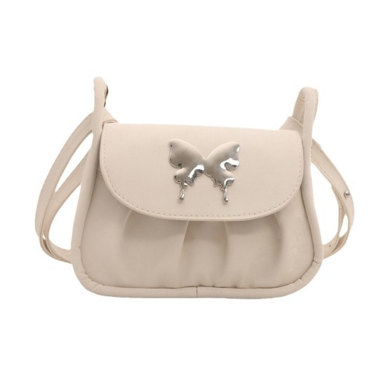 Freshly folds in summer, casual new fashion texture, messenger bag, fresh solid color bow, armpit bag