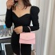 2024 new fashion small fresh sweet small bag popular solid solid color wild handbags