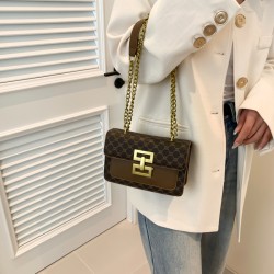 2024 Summer Simple Simple Western Shoulder Bags Fashion Chain Retro Lock Locked Small Personal Personal Tide Broken Body Bag