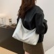 2024 new simple European and American commute crossbody bag retro large capacity solid color fashion tot -shoulder women's bag cross -border