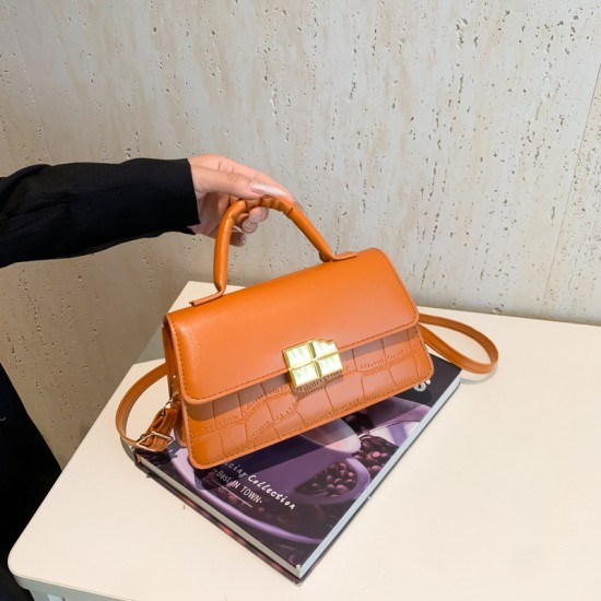 Retro handbag female 2024 Winter new tide fashion crossbody bag Han Guozhong versatile INS crossbody bag