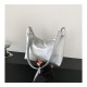 2024 Summer new ladies bags fashion versatile personality subtraction bag simple solid color niche design messenger bag