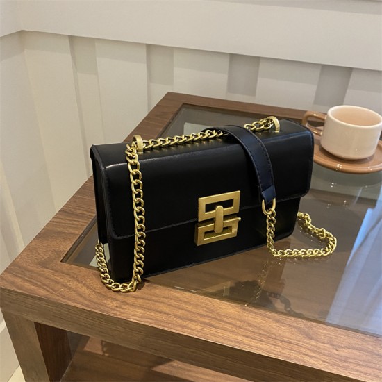 Simplicity small bag female 2024 summer new niche versatile small handbags fashion chain fashion chain shoulder mesengers bag