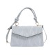 Retro Yangshi Shoulder Bag 2024 New Women's Korean Pure Color Fashion Simple Body Fang Bags Bag Women's Bag