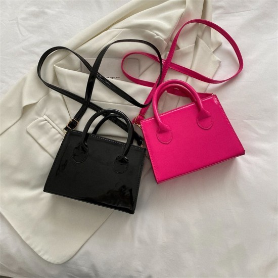 2024 spring and summer new messenger bag candy color handbags small square bag minimalist bag women's casual shoulder bag