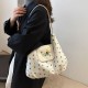 College style color wave dot puppy shoulder bag female large -capacity student commute cross -body bag backpack foreign trade