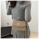 Pure -colored diamond handbag 2024 new retro fashion crossbody bag simplicity, casual foreign gas shoulder small bag