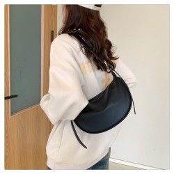 2024 new versatile Korean version of foreign qi bag net red fashion women's bag large -capacity shoulder bag messenger dumpling bag