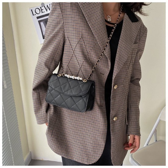 Bag female 2022 new fashion solid color messenger bag covered Japanese and Korean style handbags shoulder bag casual square bag