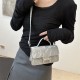 Cross -border bags fashion fashion simple shoulder bag new INS handbags babes stone pattern pure color meseped small bag